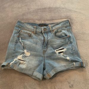 aeropostale blue high waisted shorts